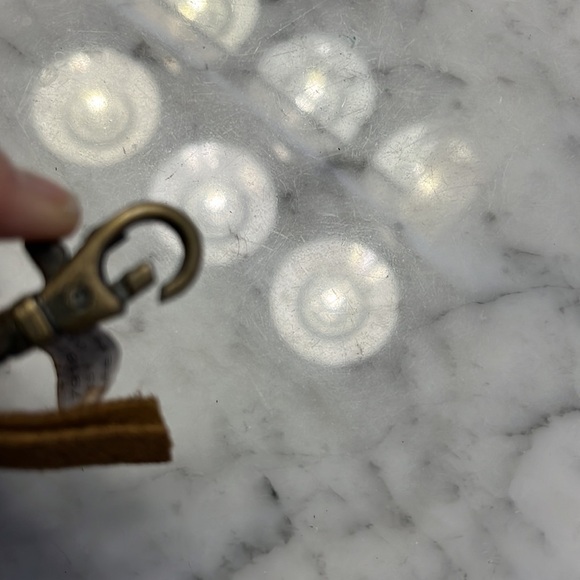 Free People Studded Clip On Wallet Leather in Color: Cognac NWT - Picture 15 of 16